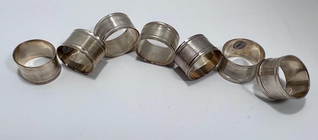 Silver Plated Vintage Style Napkin Rings