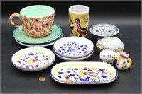 Italian & Portuguese Hand Painted Dishes