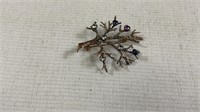 19 50s Sterling Silver Vermeil Vintage Tree of