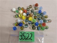 Bag of Approximately 50 Marbles