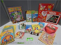 Children's books; coloring and activity books