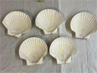 5 Vintage Shell Serving Dishes