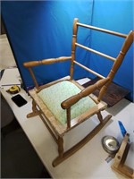 Child's Maple rocker could use a bit of redo