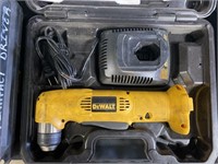 DeWalt 3/8” vsr cordless right angle drill/driver.