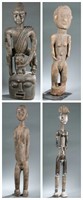 4 large West African style figures. 20th century.