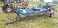 14' Aluminum Boat w/ Trailer - No Papers