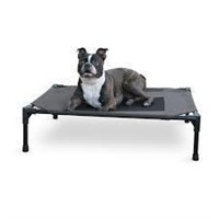 Elevated Dog Bed Charcoal Medium 25x32x7