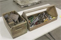 Carpenter Tool Box w/Contents & Box w/Splitting