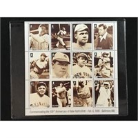 12 Babe Ruth Stamps