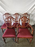 Vintage Hepplewhite Style Dining Chairs