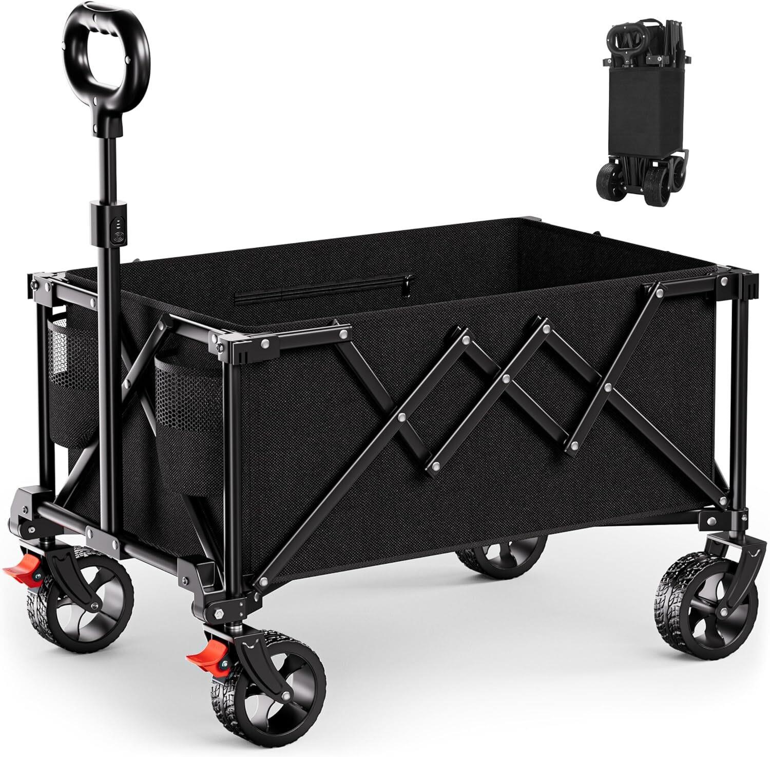 Collapsible Folding Wagon  Heavy Duty Foldable