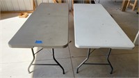 6’x29” half folding tables