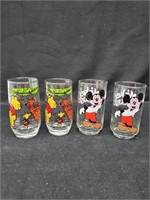 Mickey Mouse/Winnie the Pooh Drinking Glasses