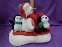 Hallmark snowman, penguins