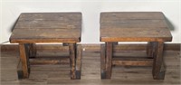 Matching end tables 20" x 16 1/2“ x 16“