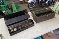 (2) Metal Tool Boxes w/ Misc Tools