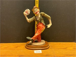 Vintage Comedy Tragedy Clown Figurine