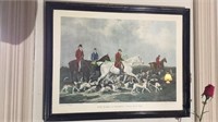 Framed hunting  print, The Earl of Derby's Stag