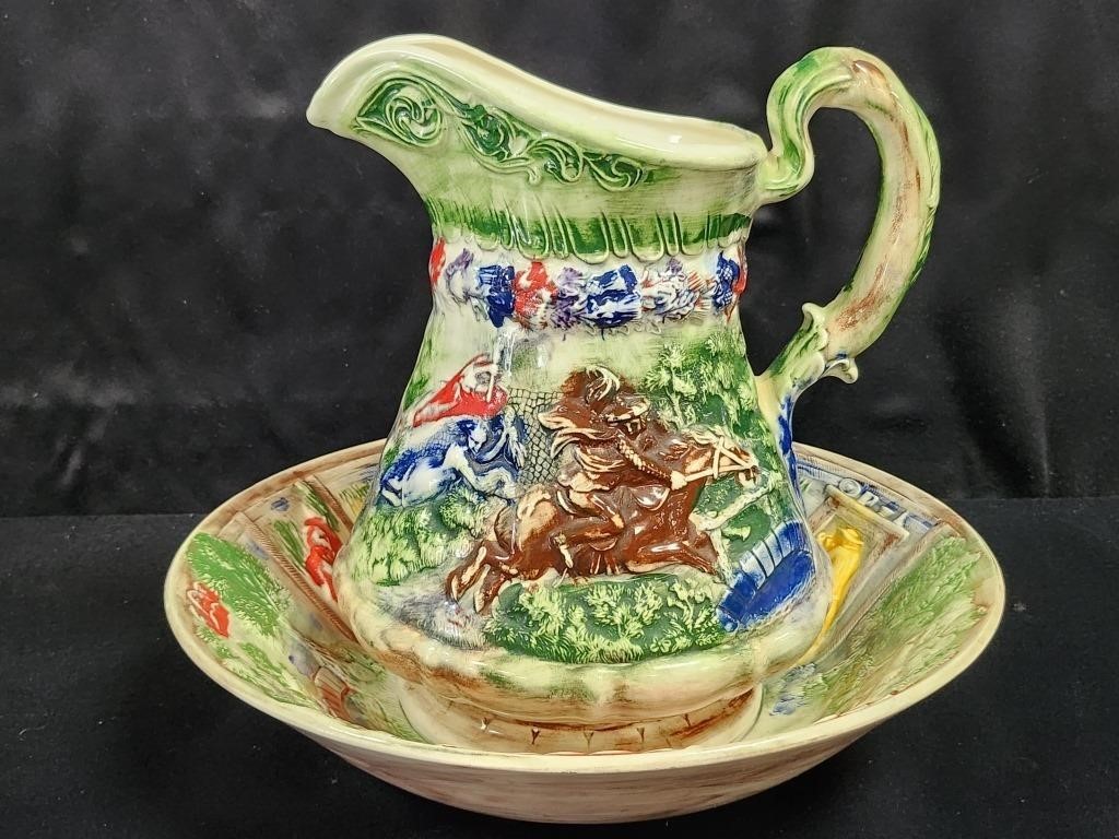 CERAMIC PITCHER & BASIN