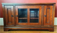 65" WOOD TELEVISION STAND ENTERTAINMENT CABINET