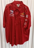 (J) Tri- Mountain Brand Signed Racing shirt size