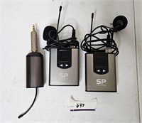 (2) Wireless Microphones & Receiver