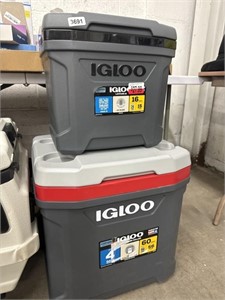 Lot of two igloo coolers please note these are