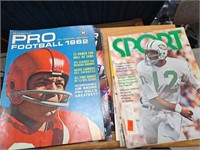 Assorted vintage sport magazines