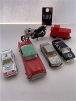 Miniature Die Cast Cars & Plastic Train