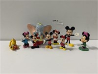 9pc Disney Mickey and Minnie Toy Figurines, Dumbo