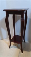 Cherry Plant Stand--One Shelf--The Bombay Co