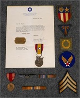WWII Named USAAF CBI Medal Grouping