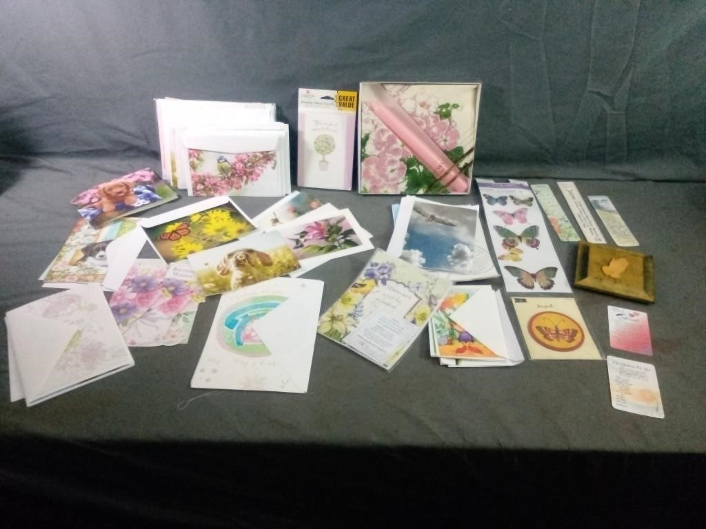 Large Assortment of New Greeting Cards, Bookmarks