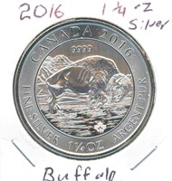 2016 1-1/4 oz Silver Canadian Buffalo