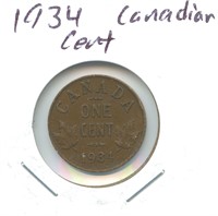 1934 Canadian Cent - King George