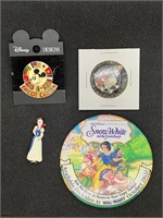 Vintage Disney pins - Snow White, Tomorrow Land,