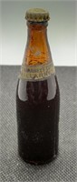 Antique miniature 3" glass souvenir bottle of