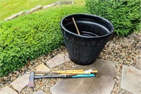 Axe, 31" Flower Pot, Grilling Sticks