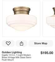 MOUNTED CEILING LIGHT (OPEN BOX)