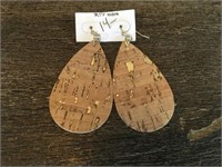 Cork Earrings from Eclectic Ruby Red