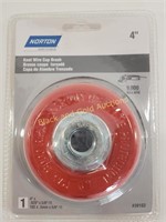 New 4" Norton Knot Wire Cup Brush