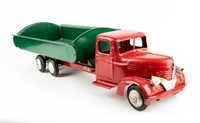 1930s Turner Antique Pressed Steel Toy Dump Truck