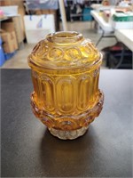 Vintage amber fairy lamp