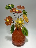 Gamut Designs Lucite Resin Flowers in Vase