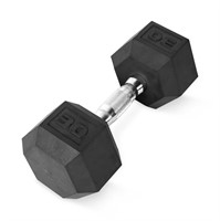 FM8481  CAP Barbell, 30lb Rubber Hex Dumbbell, Sin