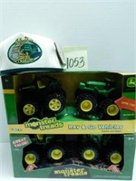 2 John Deere Monster Treads & JD Hat