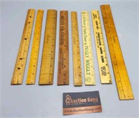 Group of Wood Rulers (8)