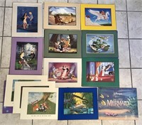 11 Disney lithograph prints sets