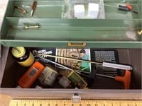 Kennedy tool box with some shooting supplies