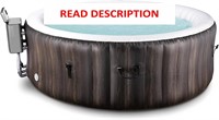 EVAJOY Inflatable Hot Tub  LED  Heater  4-6